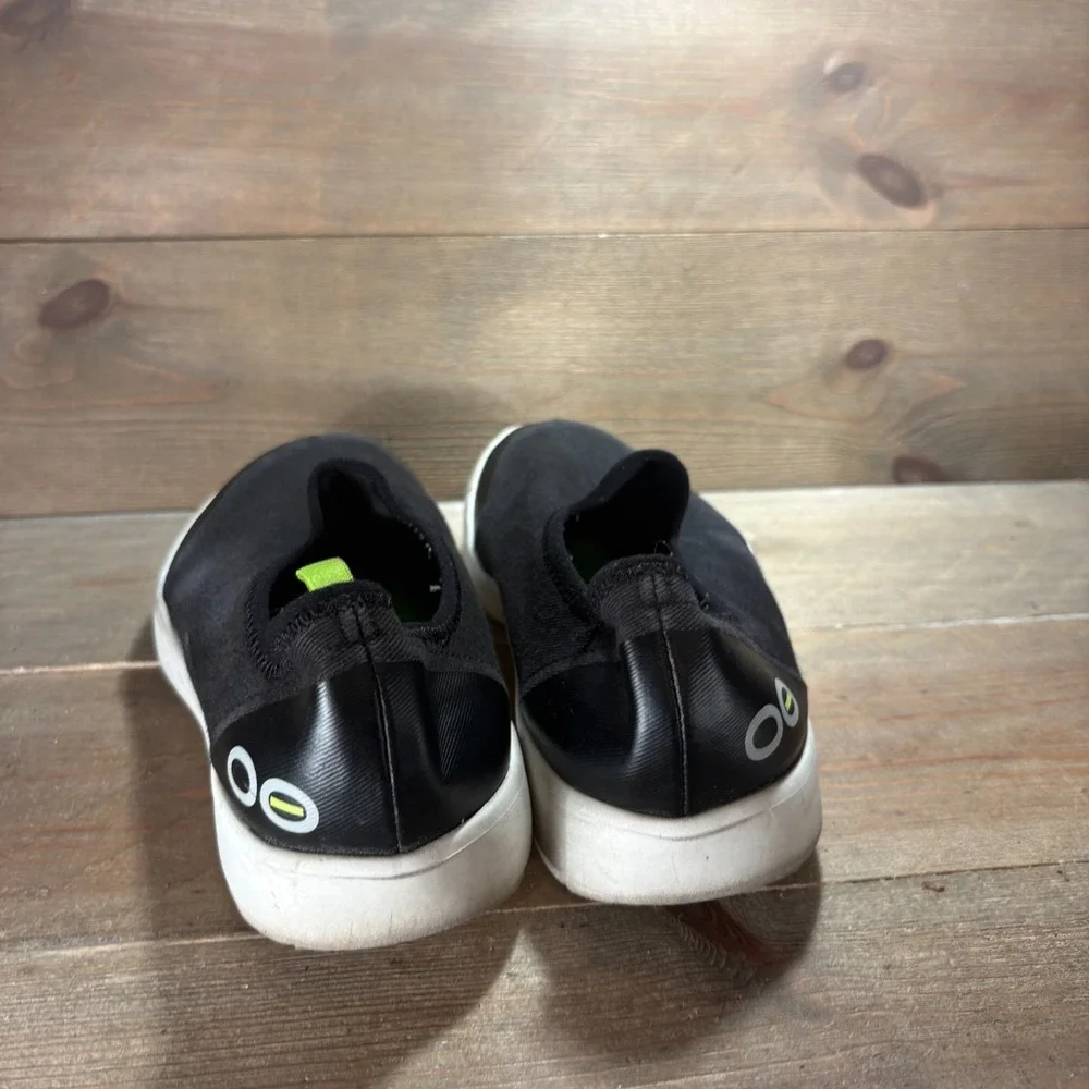 OOFOS OOmg Womens size 10 shoes Black Mesh Slip On Recovery Comfort sneakers
